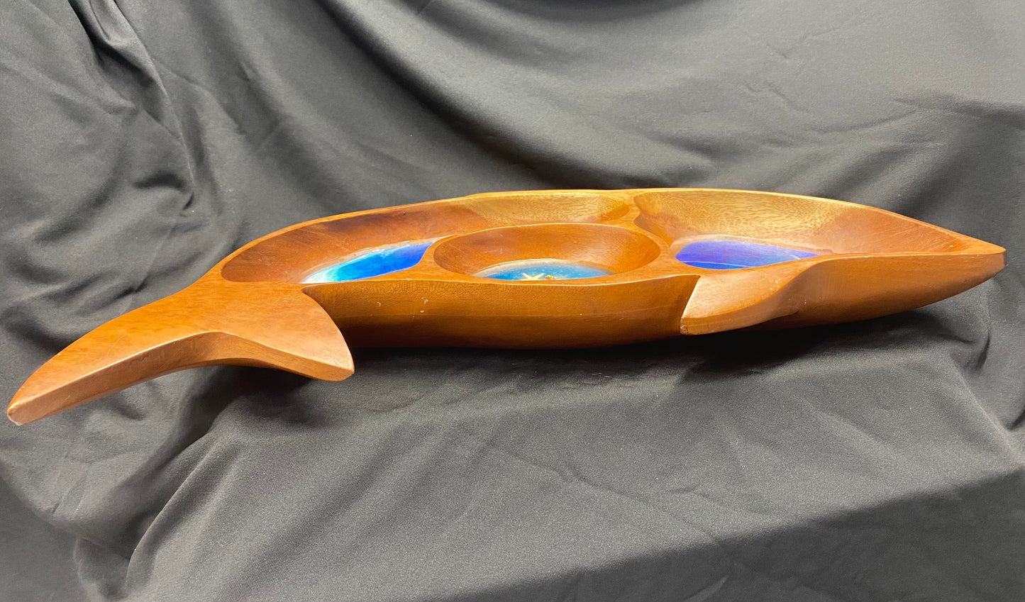 Dolphin Shaped Wooden Bowl