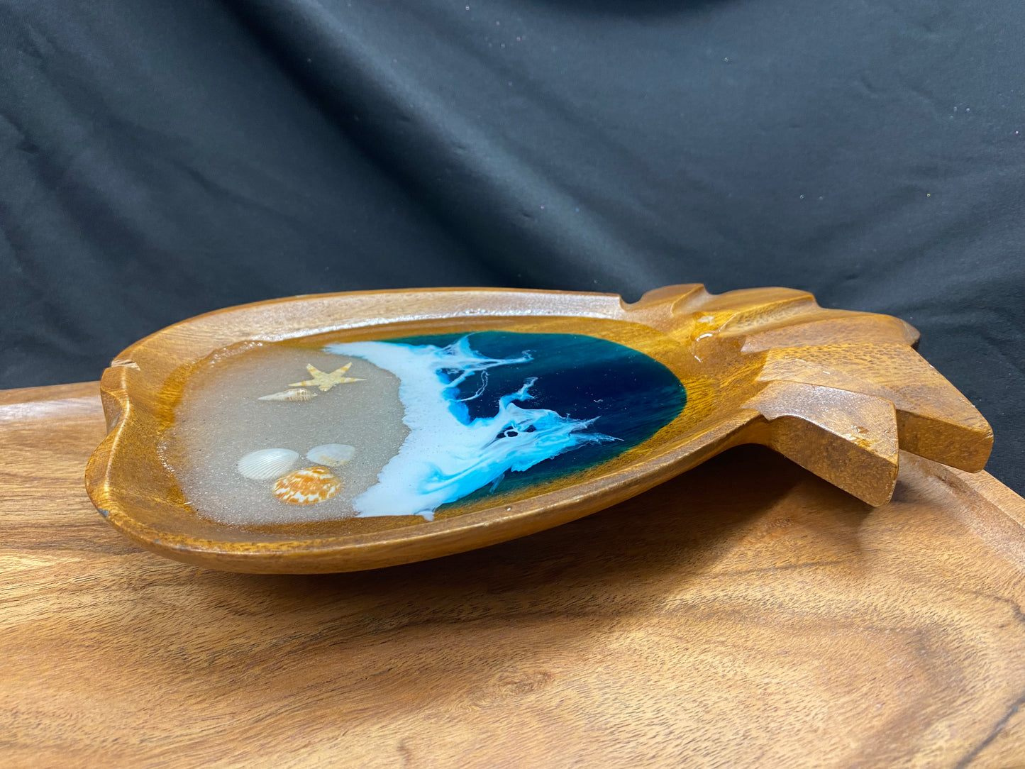 Wooden Pineapple Trinket Bowl