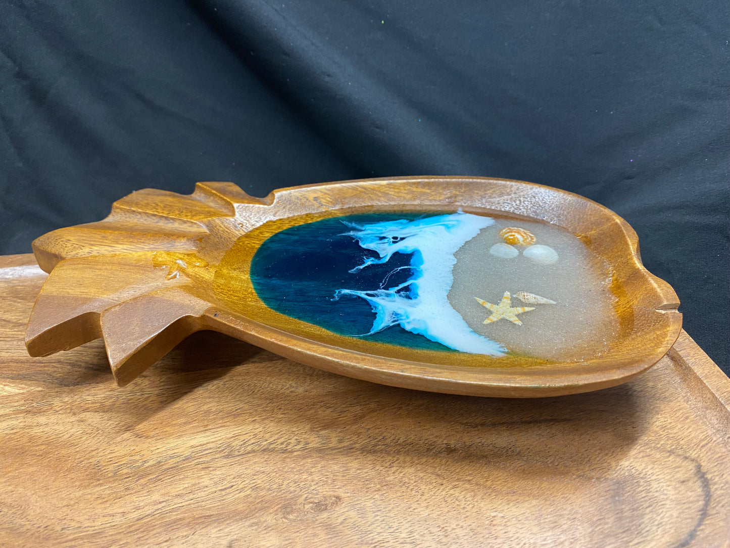 Wooden Pineapple Trinket Bowl