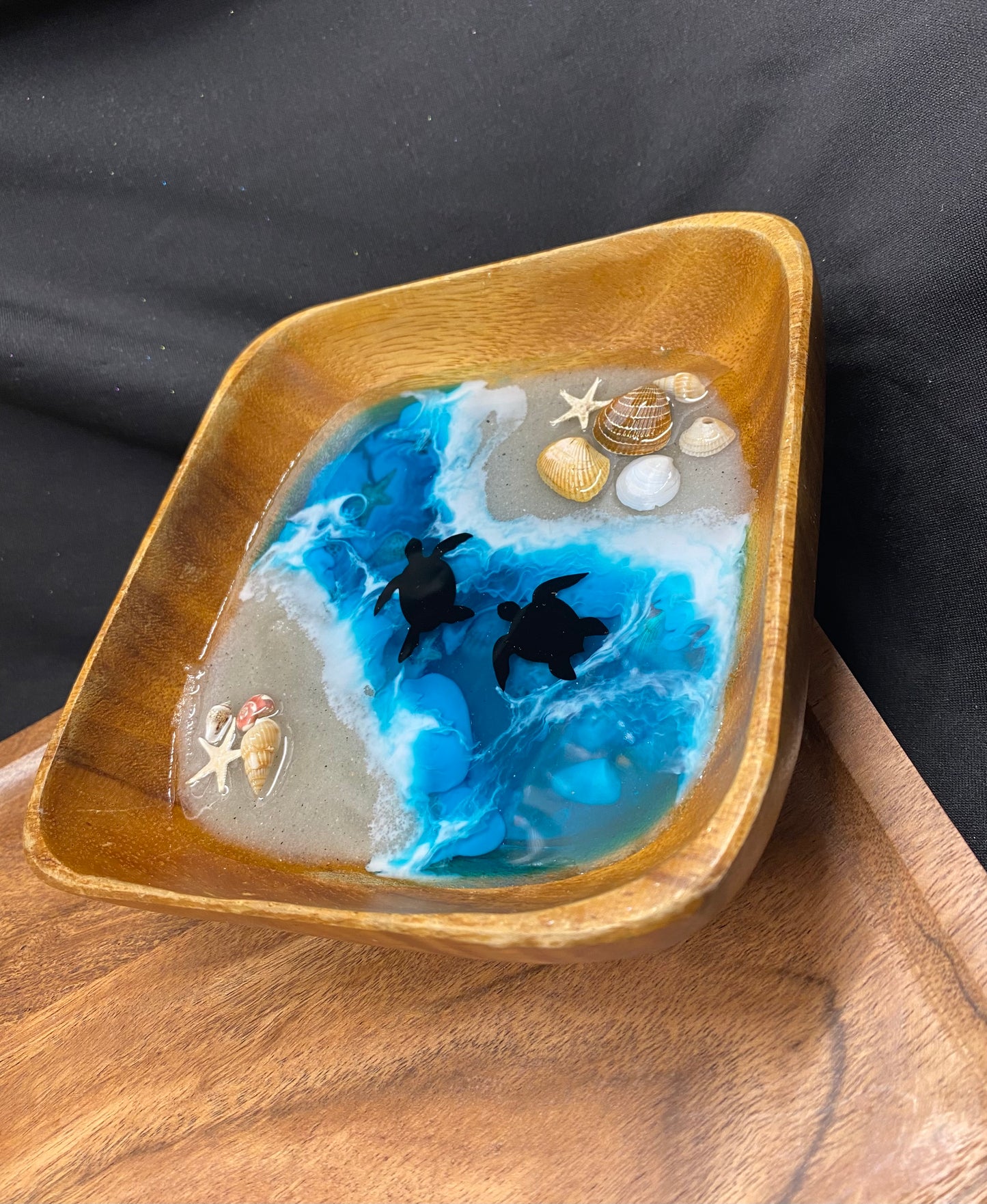 Sea Turtle Beach Scene Trinket Bowl