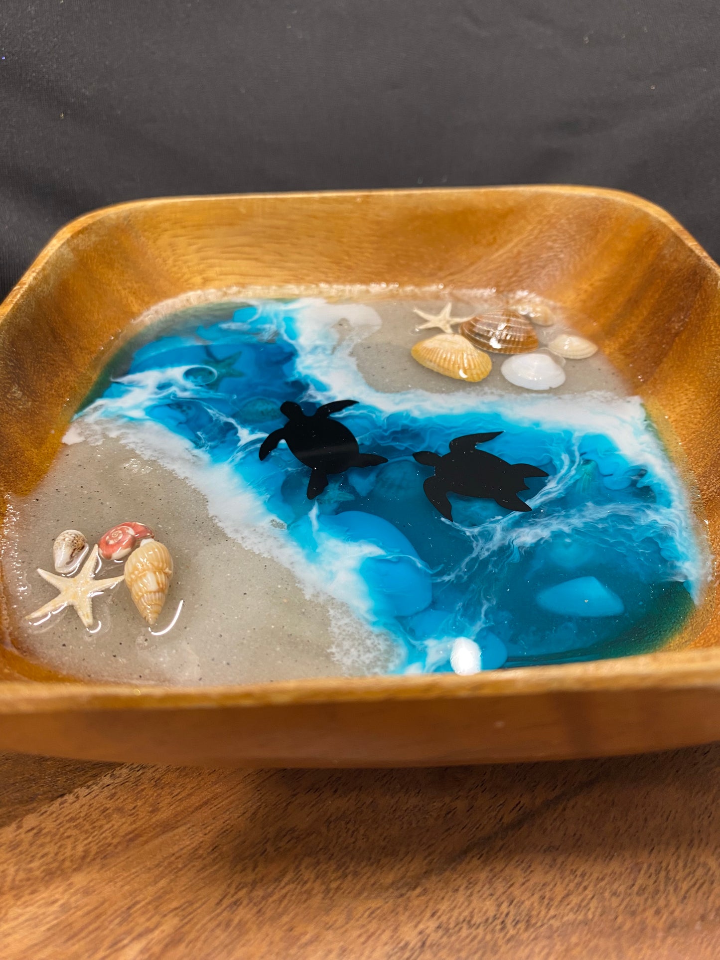 Sea Turtle Beach Scene Trinket Bowl