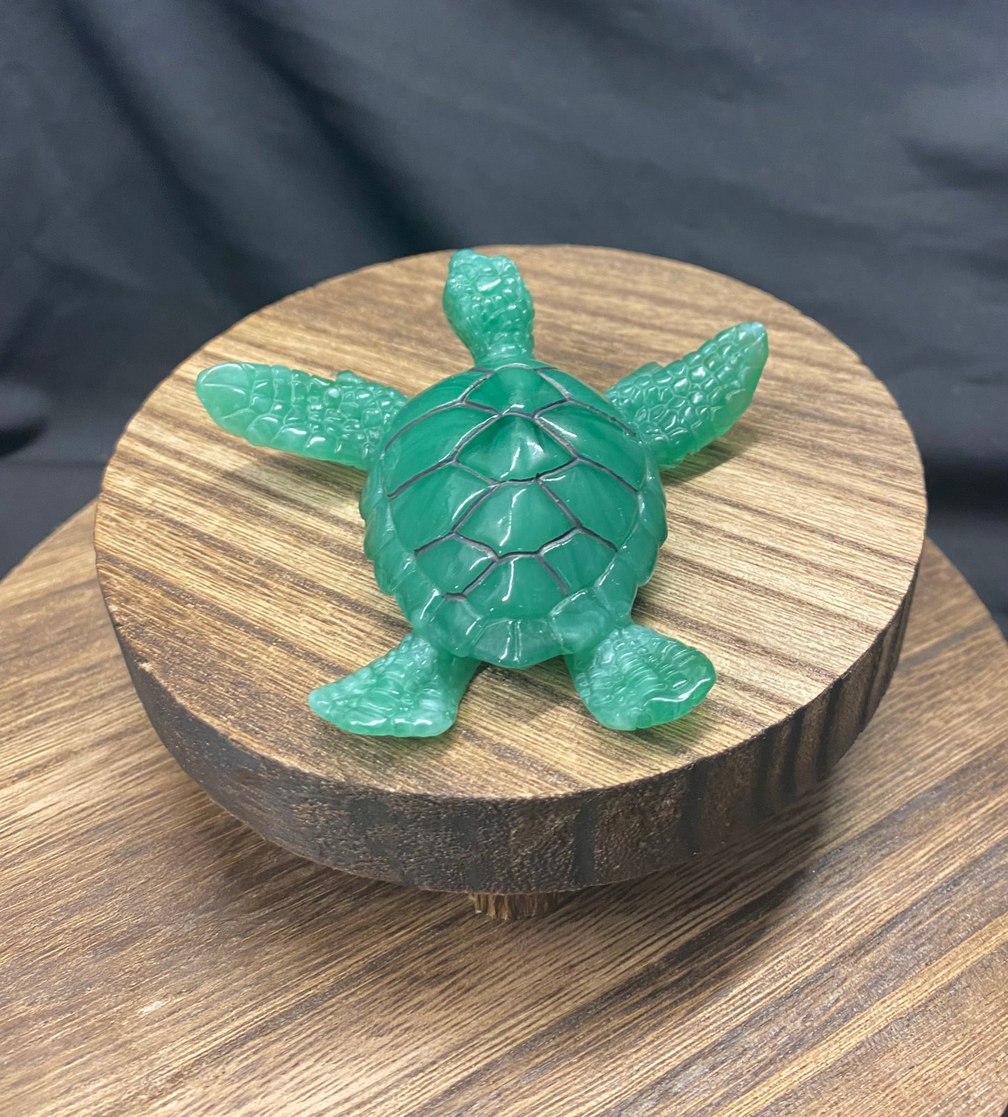 Jade Sea Turtle Figurine