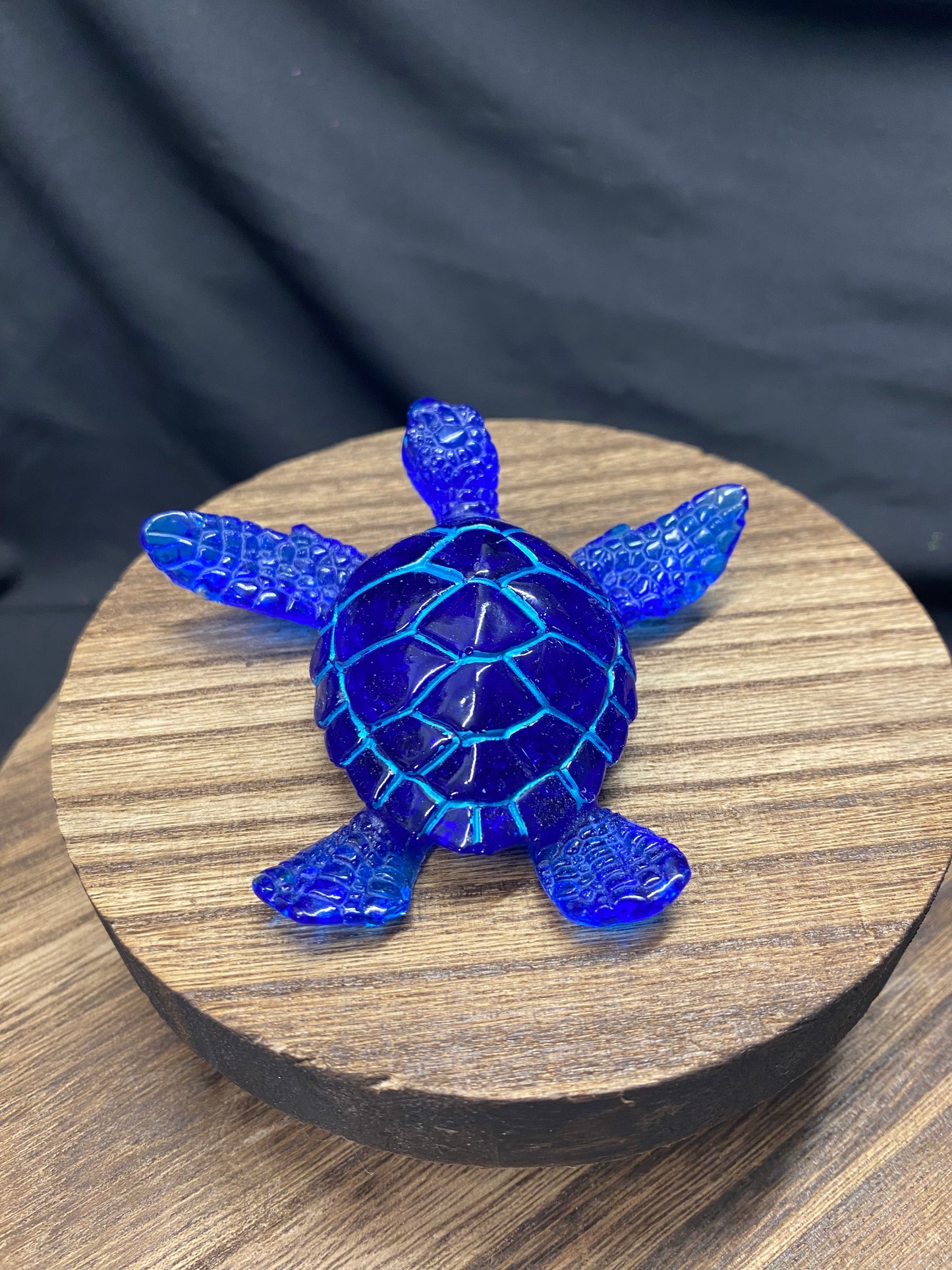 Blue Sea Turtle Figurine