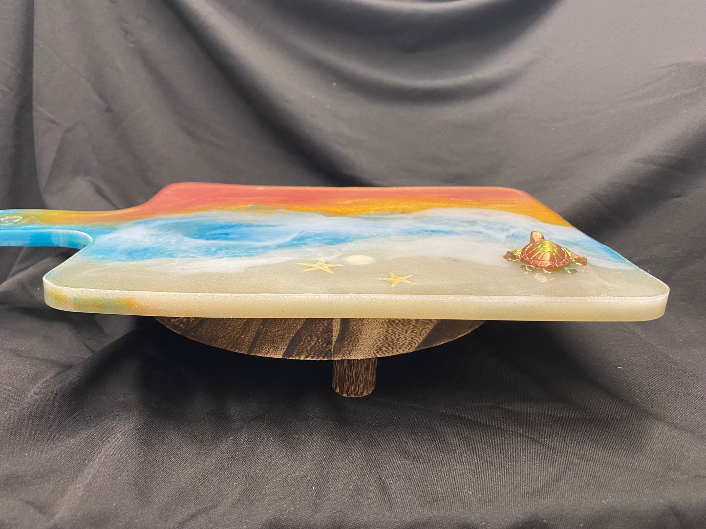 Sunset Turtle Beach Scene