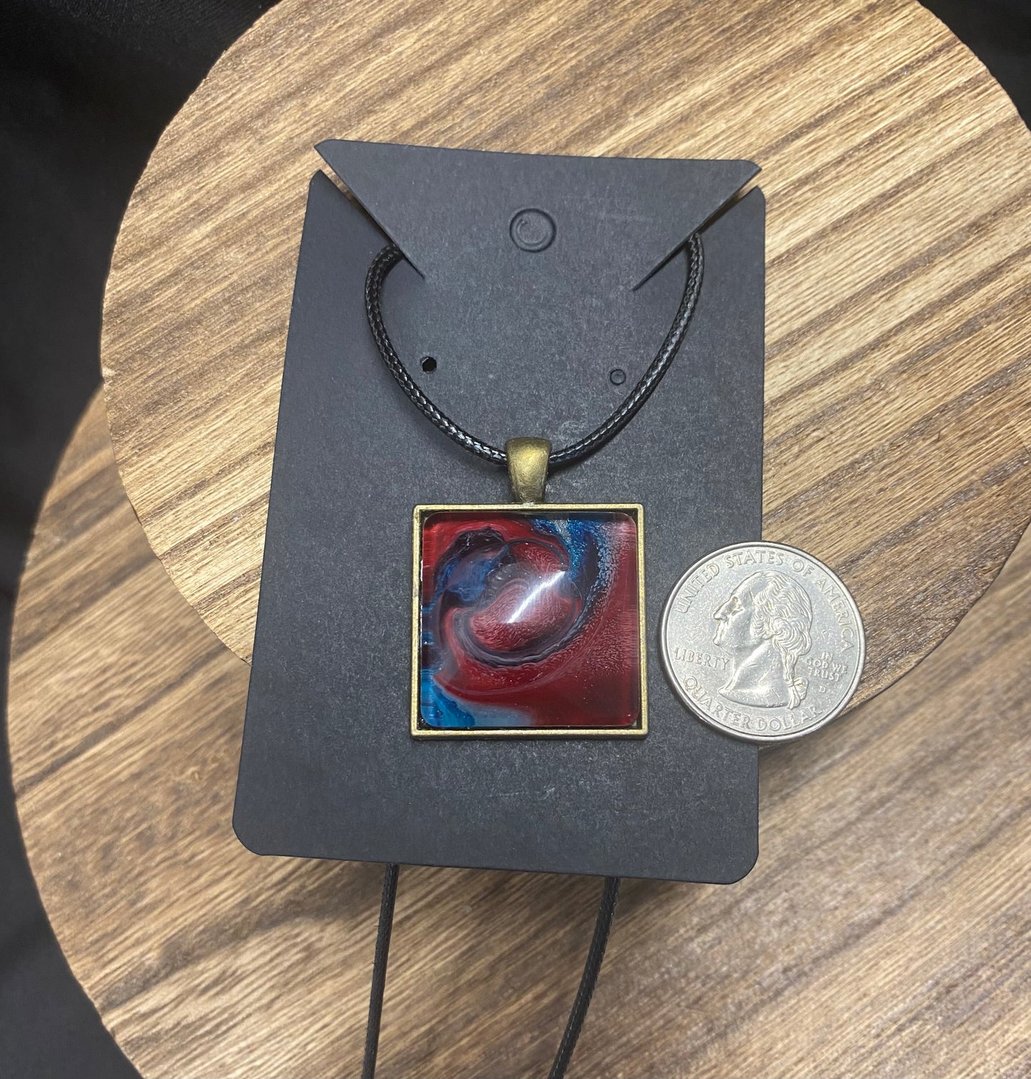 Petri Art Square Pendant & Necklace