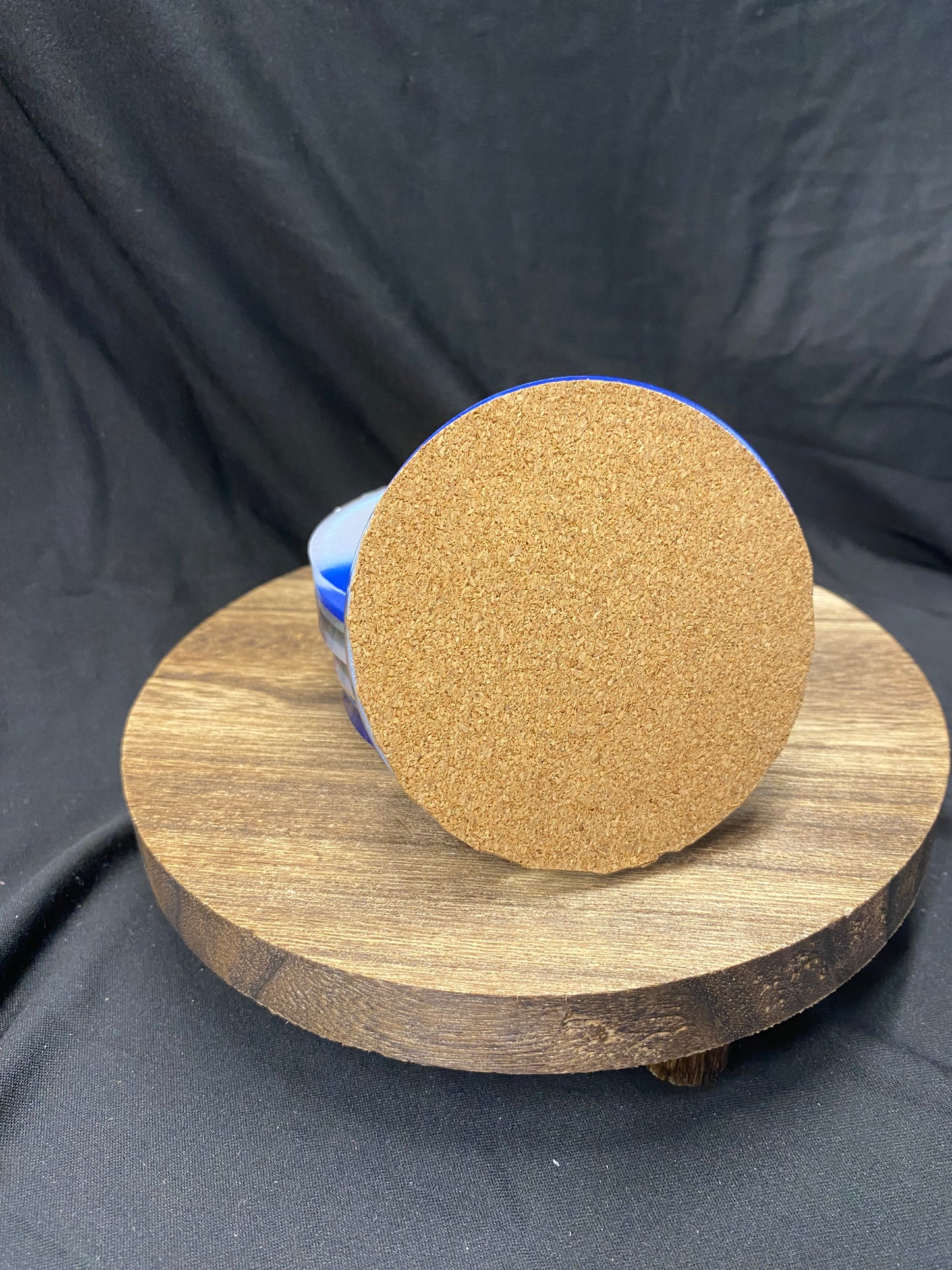 Blue & White Resin Coasters