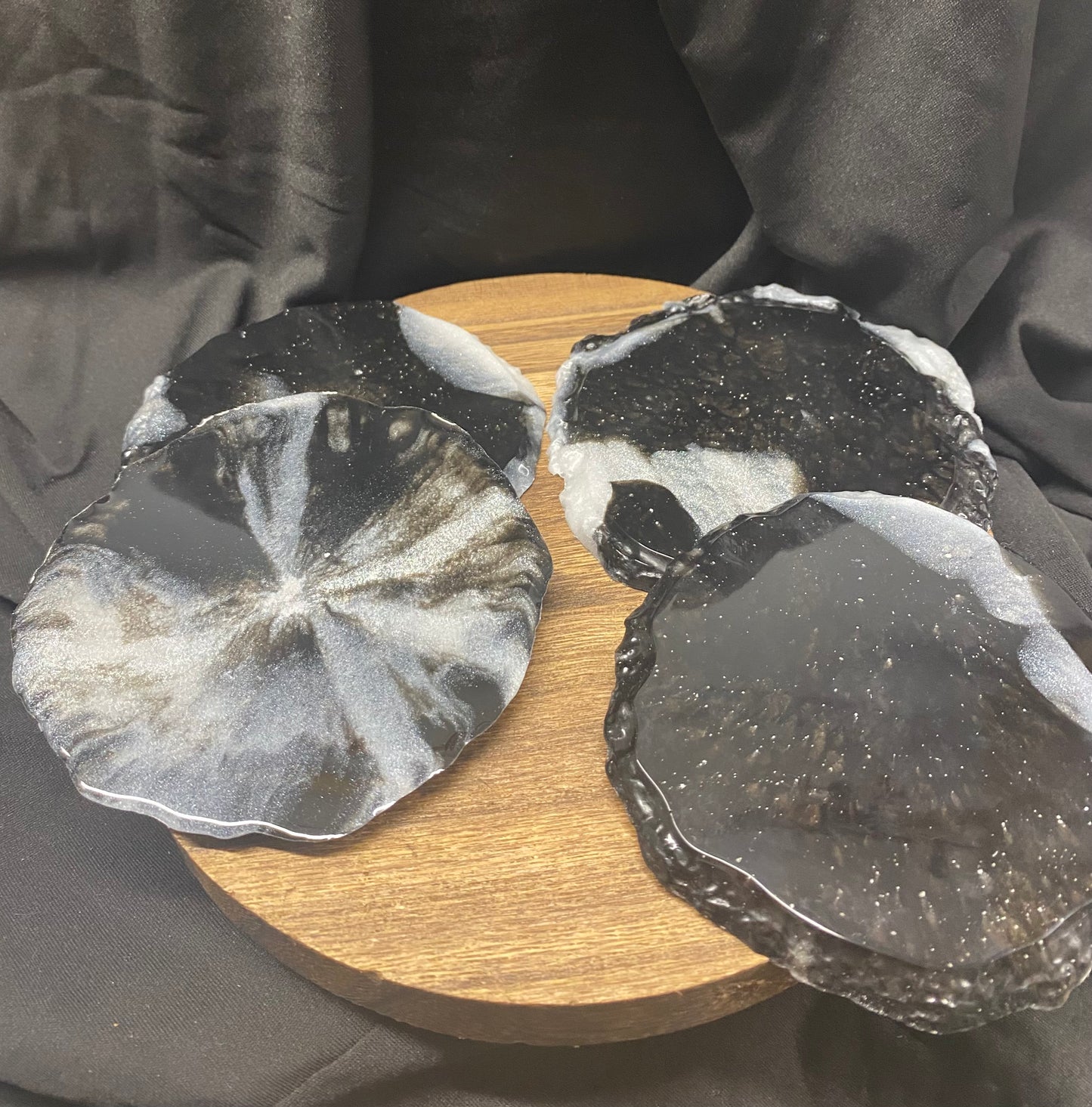 Classy Resin Coaster Set