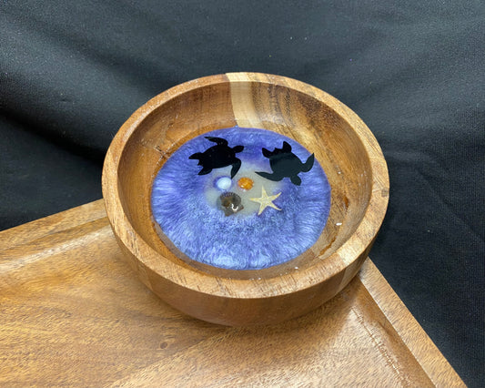 Wooden Sea Turtle Trinket Bowl