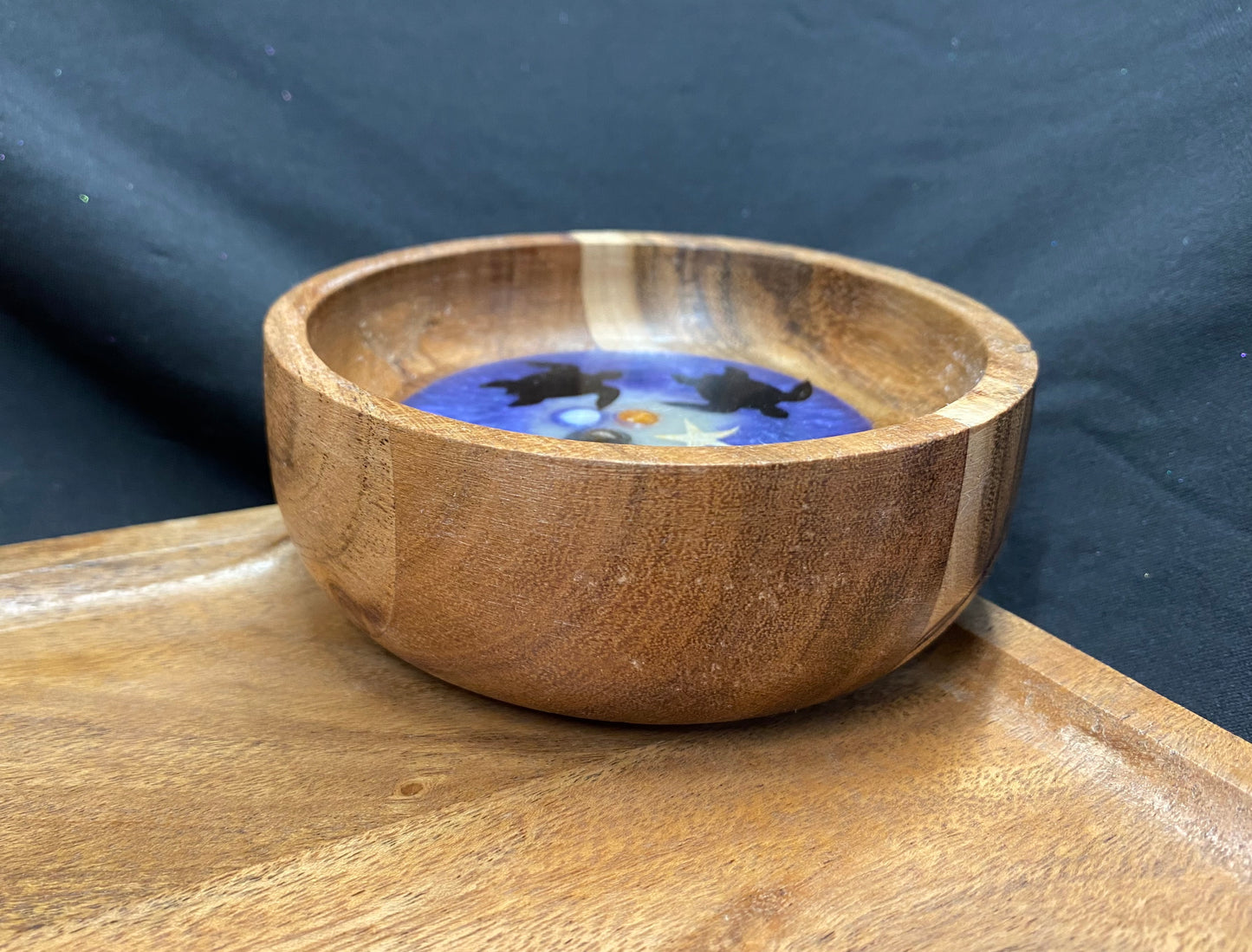 Wooden Sea Turtle Trinket Bowl