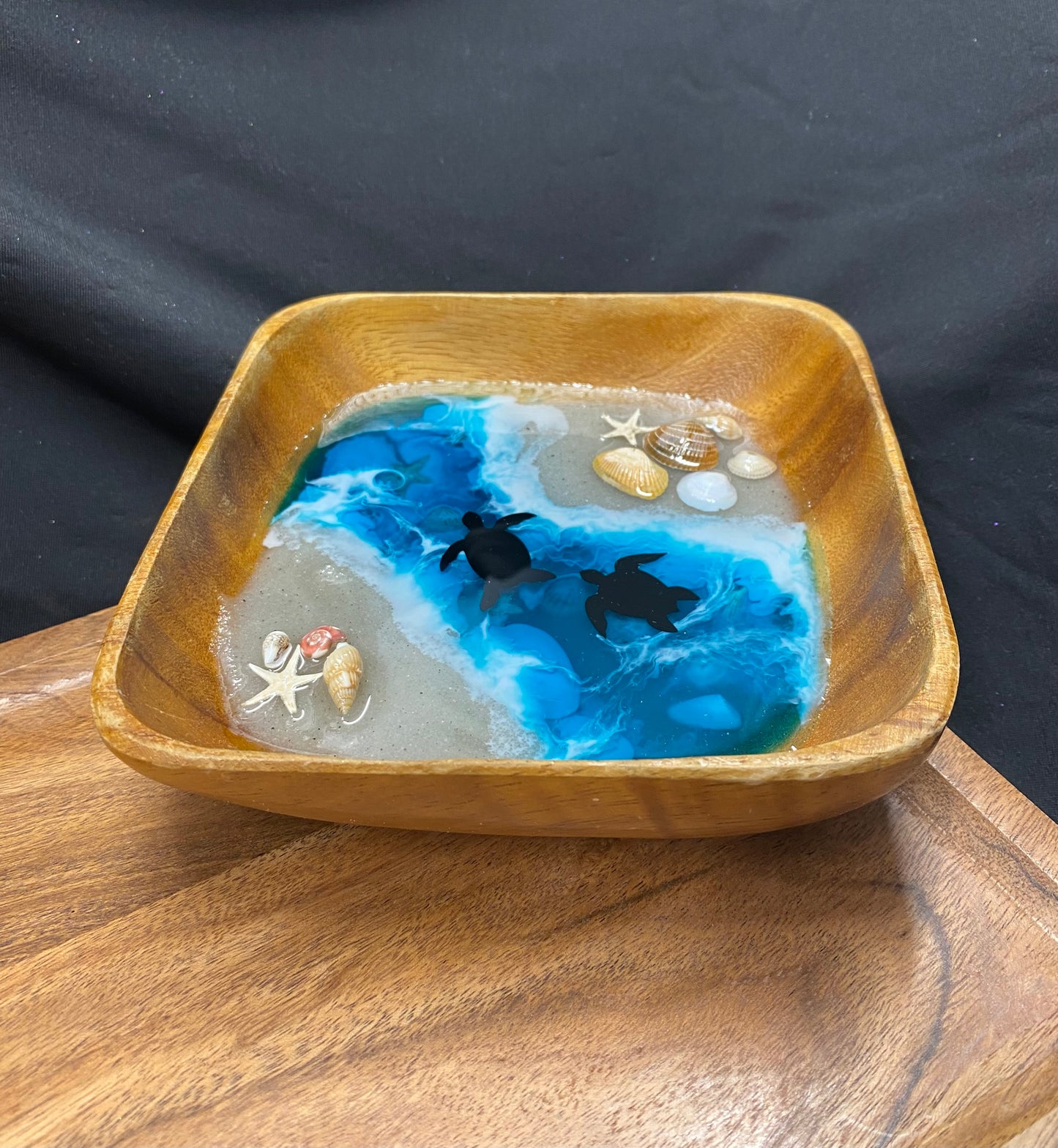 Sea Turtle Beach Scene Trinket Bowl