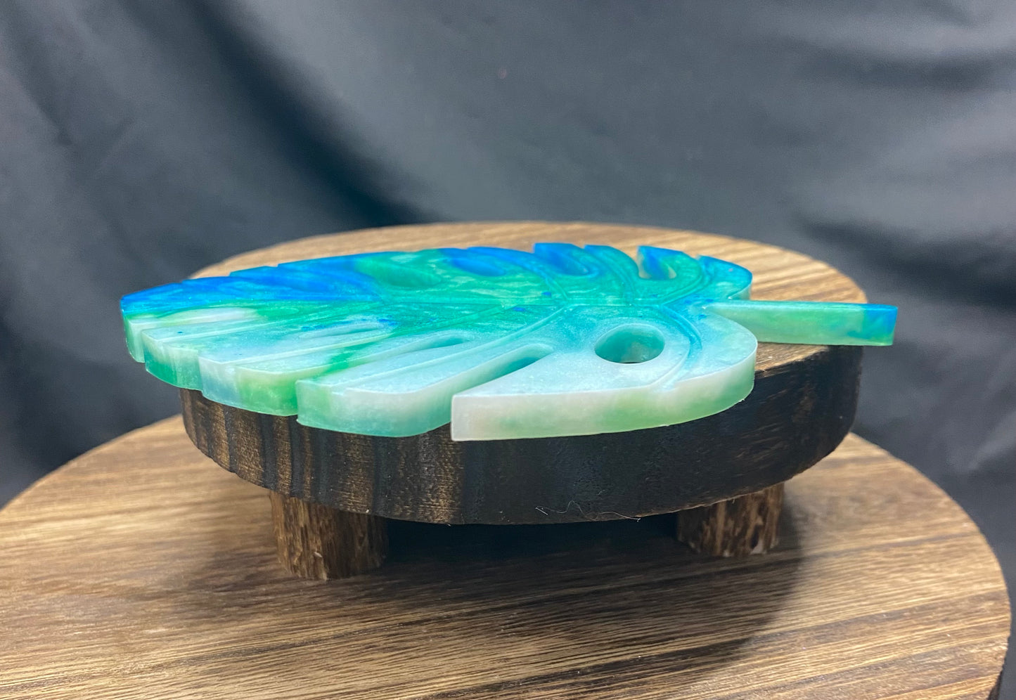 Monstera Leaf Resin Decor Piece