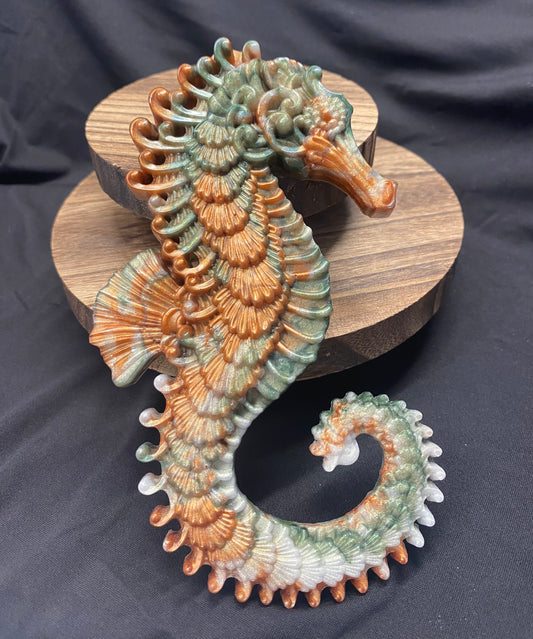 Seahorse Resin Decor Piece