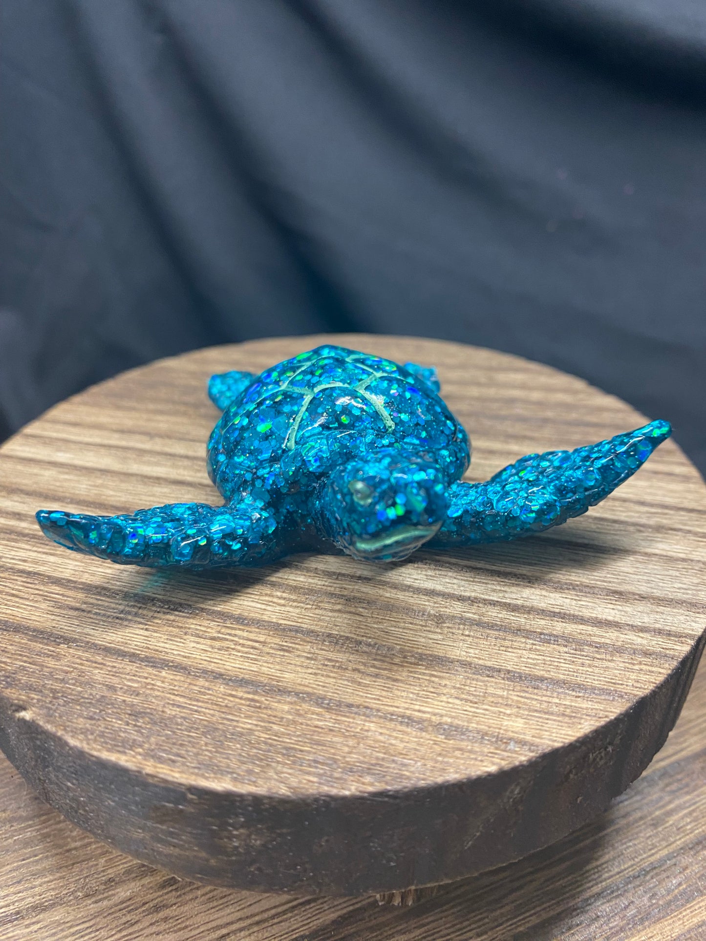 Teal Sea Turtle Figurine