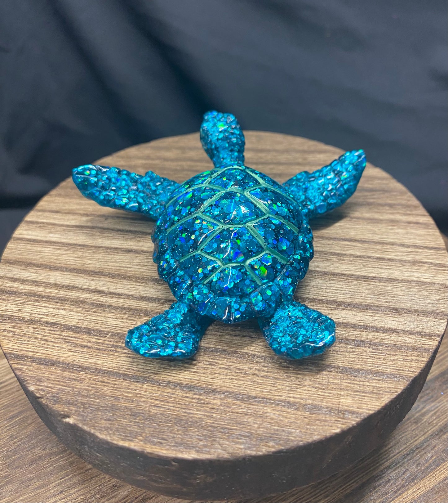 Teal Sea Turtle Figurine