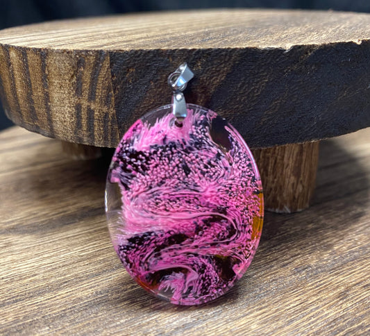 Petri Art Oval Jewelry Pendant