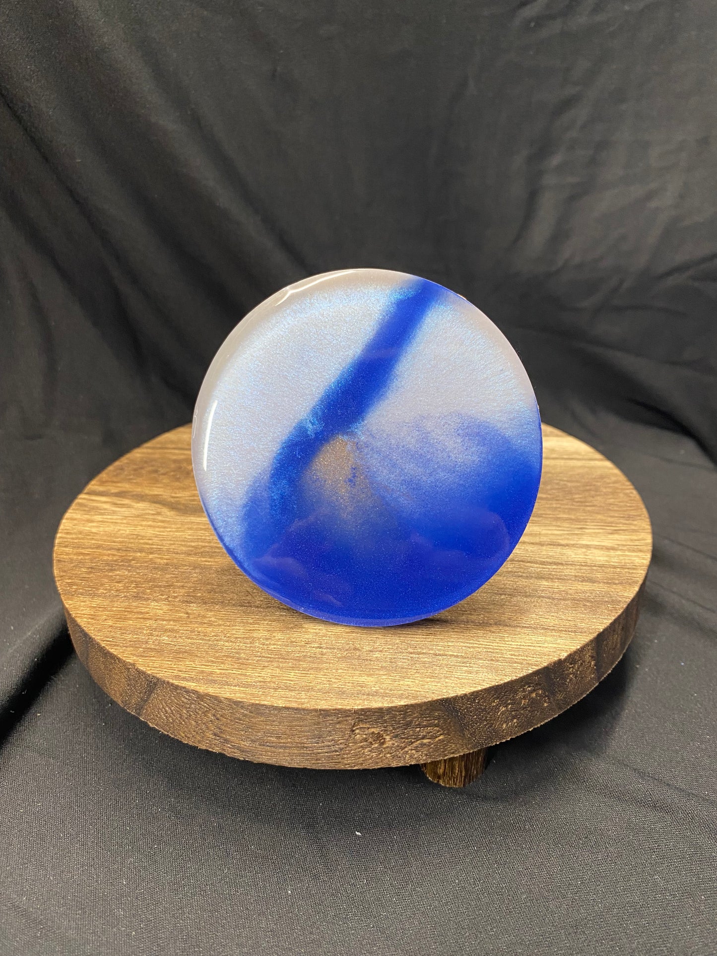 Blue & White Resin Coasters