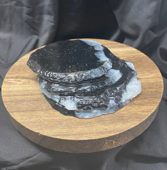 Classy Resin Coaster Set