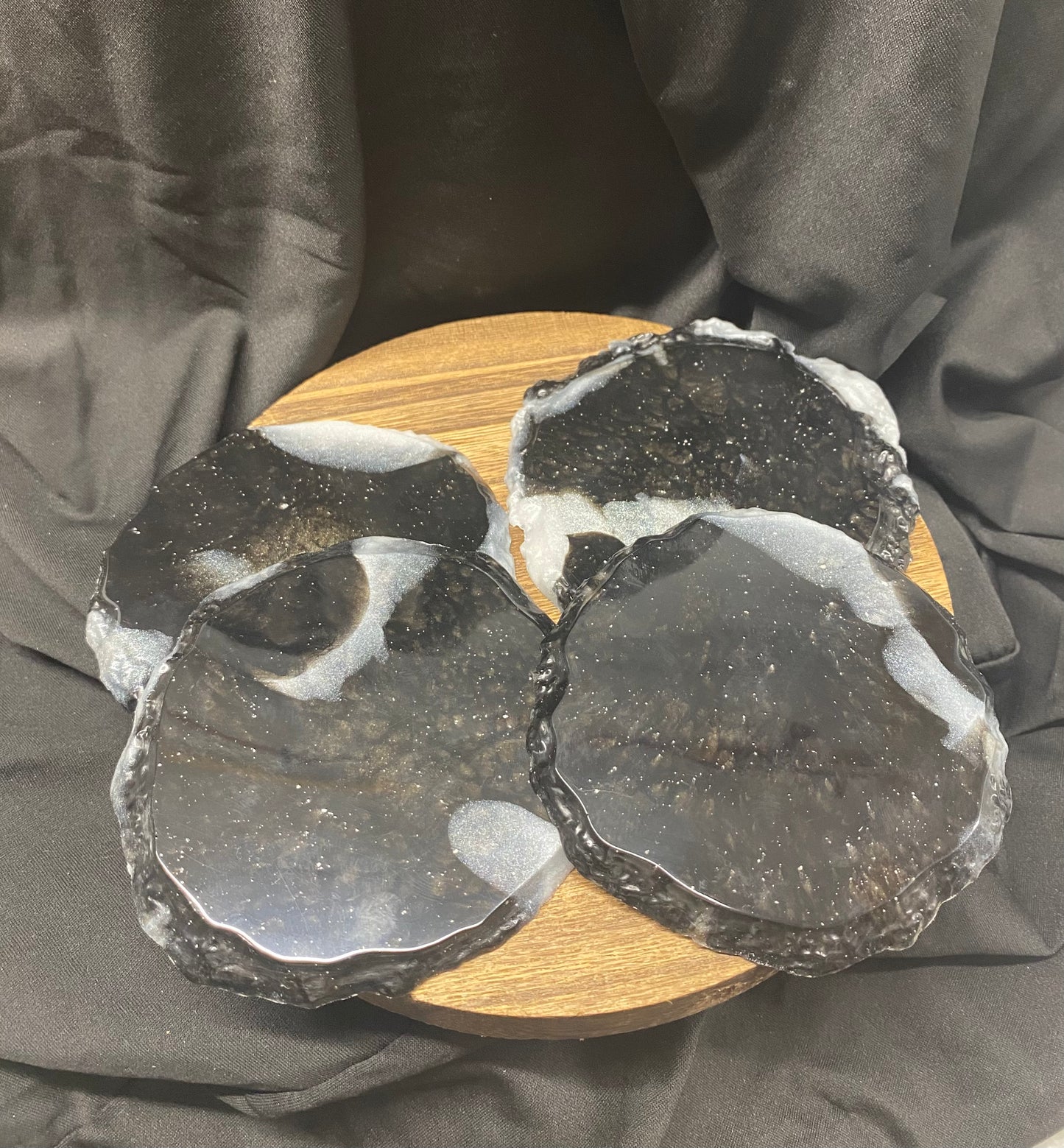 Classy Resin Coaster Set