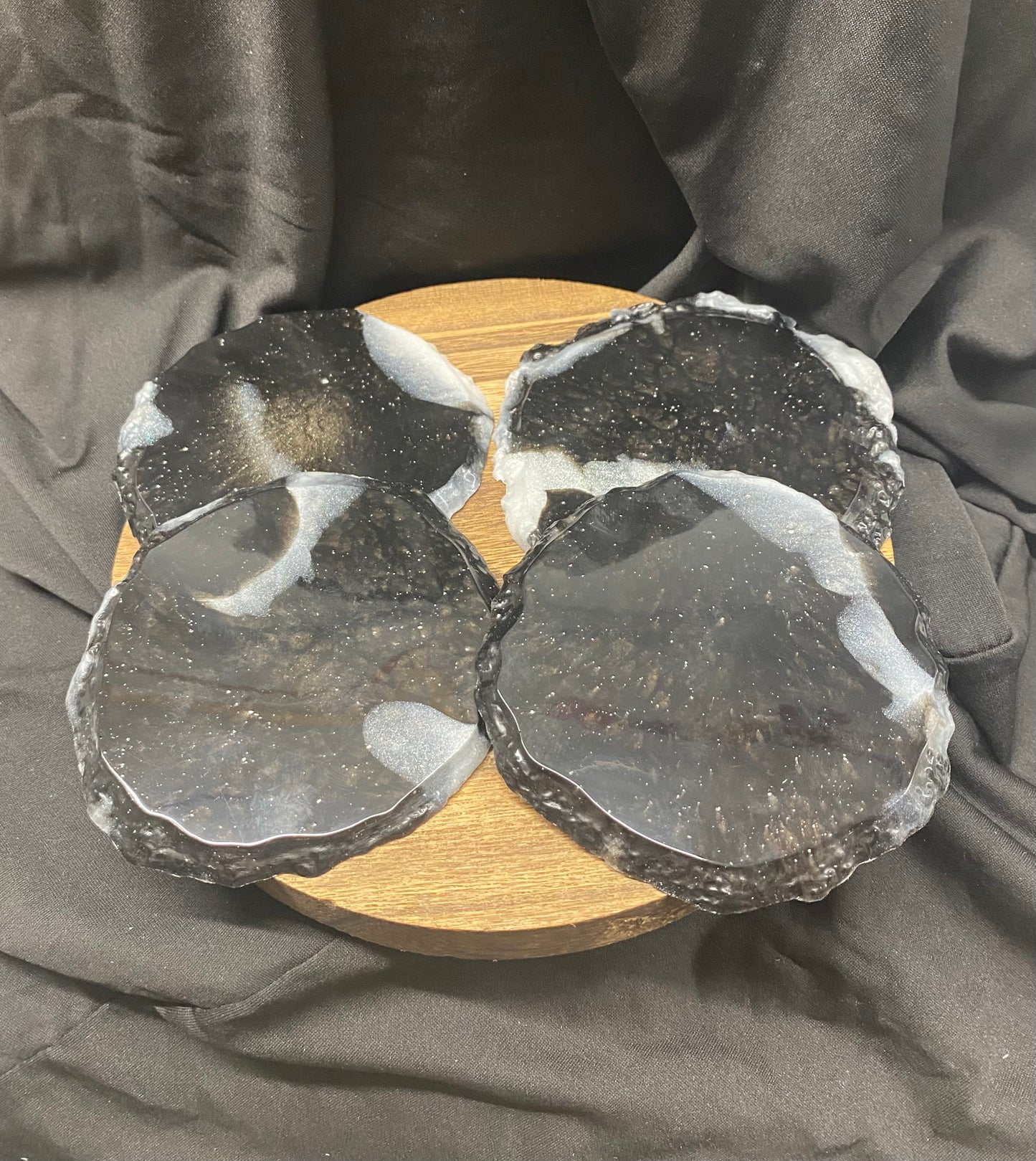 Classy Resin Coaster Set